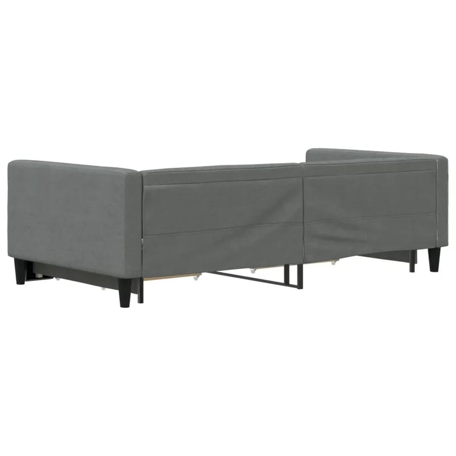 Lit de jour avec gigogne et tiroirs sans matelas 100x200 cm - 5