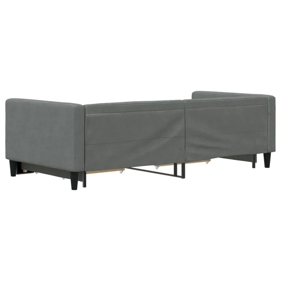 Lit de jour avec gigogne et tiroirs sans matelas 90x200 cm - 5