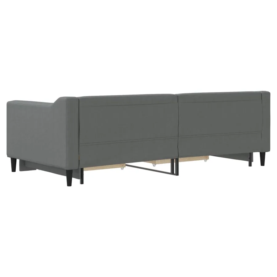 Lit de jour avec gigogne et tiroirs sans matelas 90x190 cm - 8