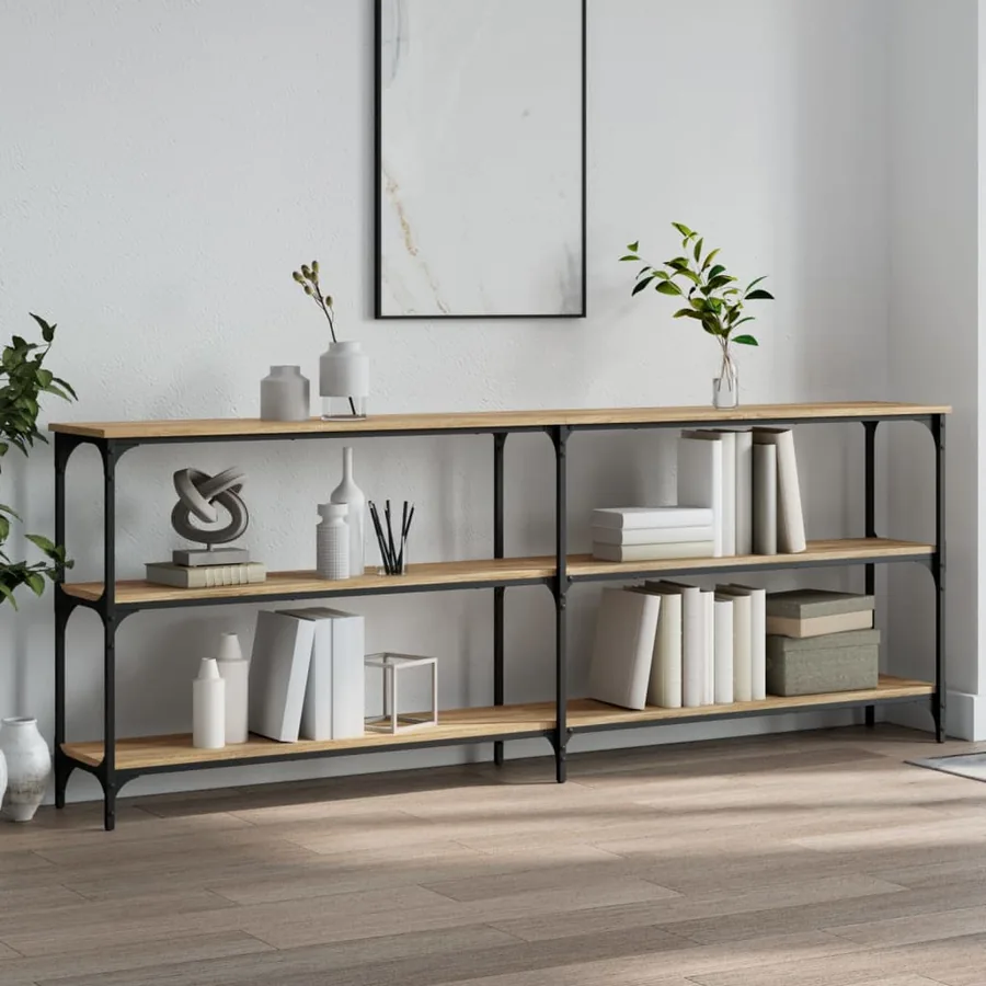 Table console Chêne Sonoma 200 x 29 x 75 cm Bois d'ingénierie