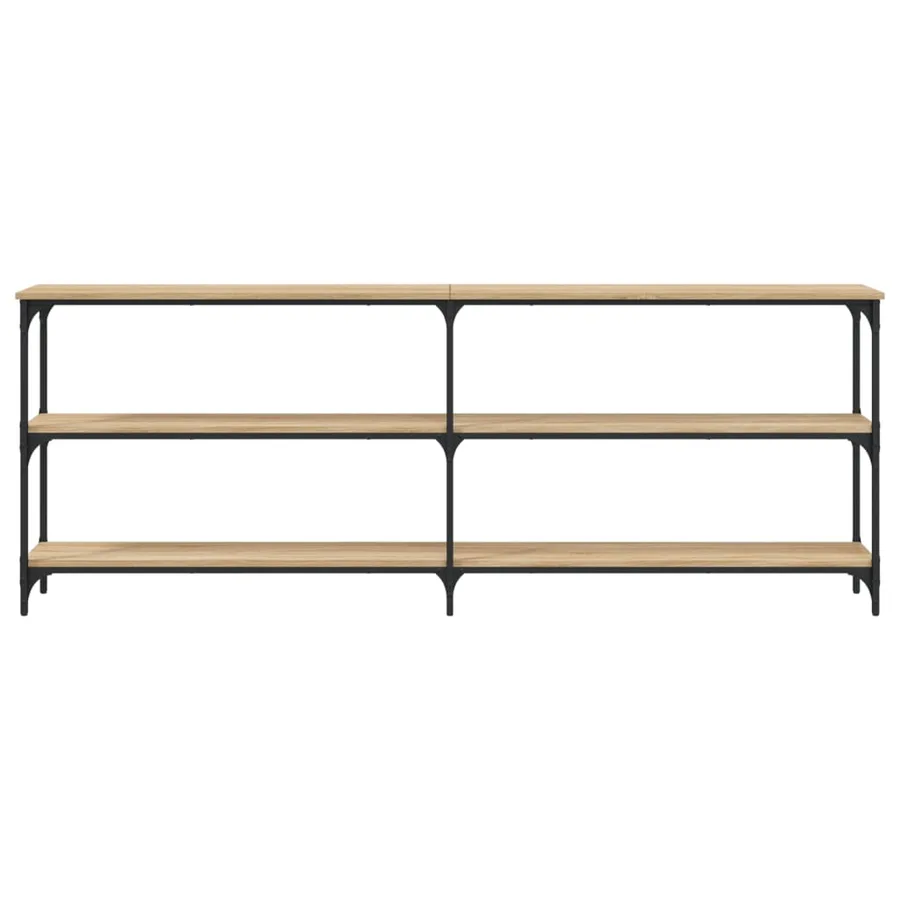 Table console Chêne Sonoma 200 x 29 x 75 cm Bois d'ingénierie - 4