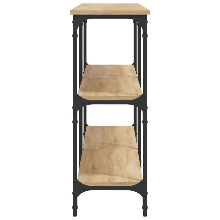 Table console Chêne Sonoma 200 x 29 x 75 cm Bois d'ingénierie - 5