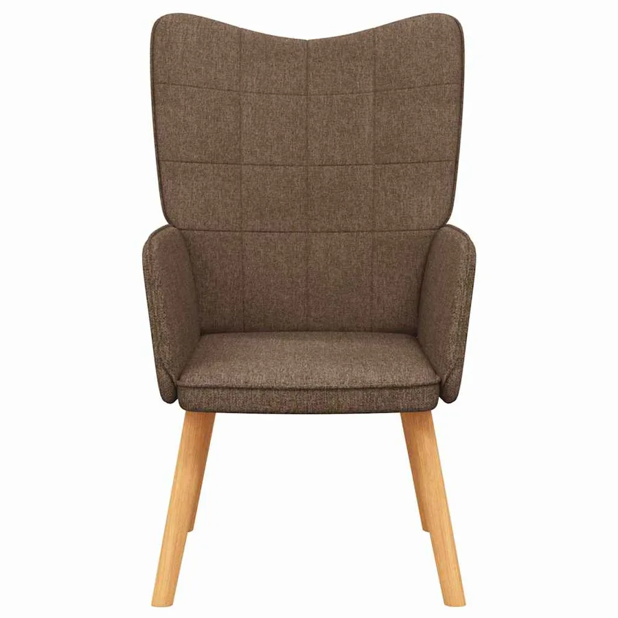 Chaise de relaxation Marron Tissu - 3