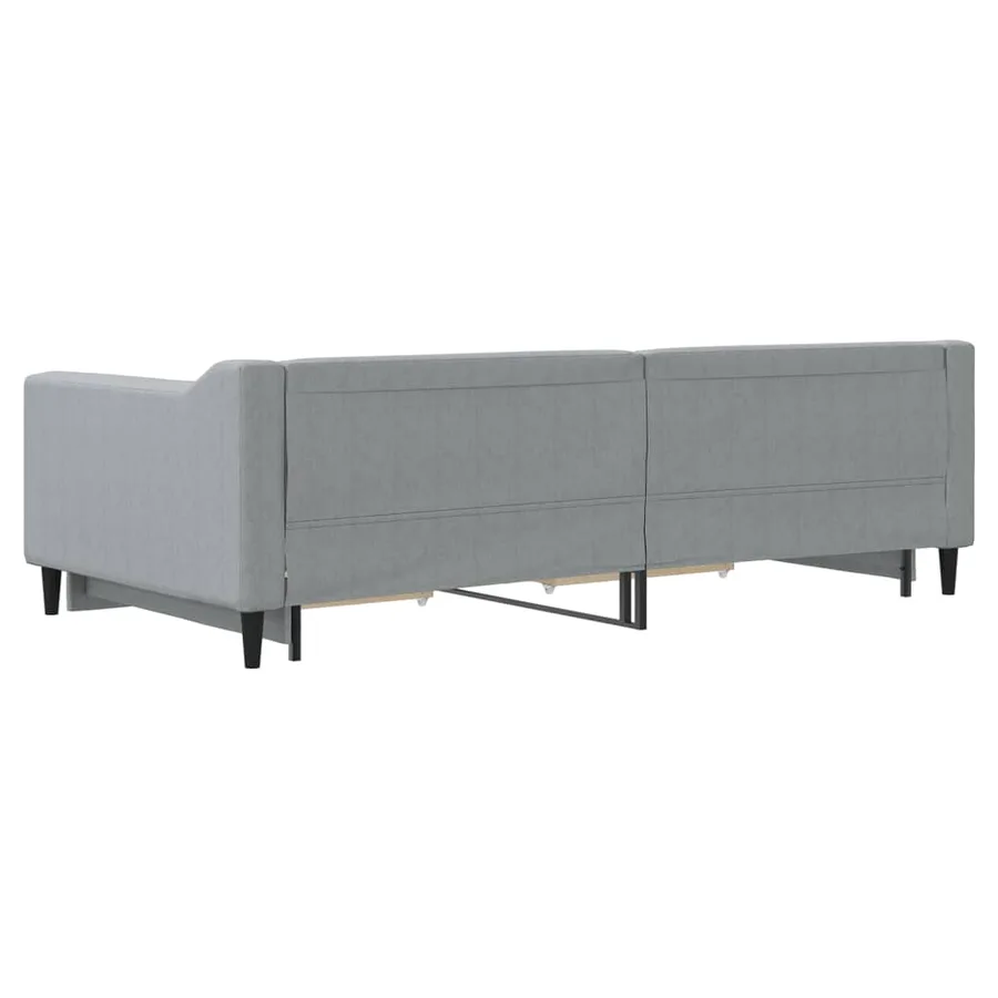 Lit de jour avec gigogne et tiroirs sans matelas 100x200 cm - 8