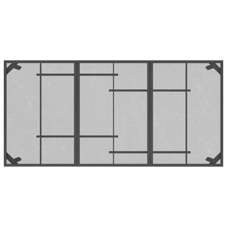 Ensemble à manger de jardin 7 pcs anthracite métal maille - 7
