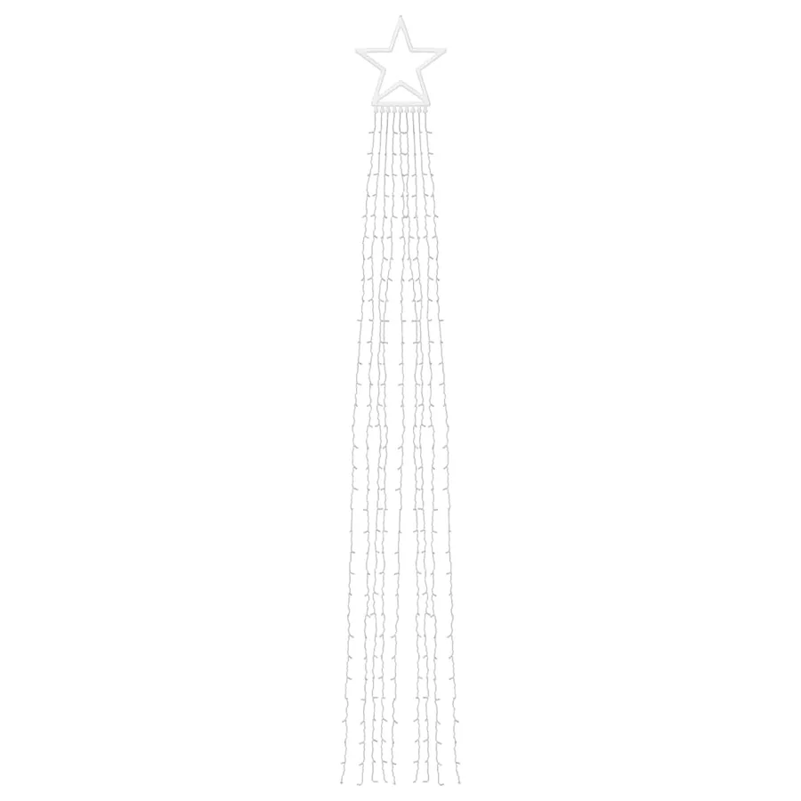 Guirlande de sapin de Noël 320 LED blanc froid 375 cm - 5