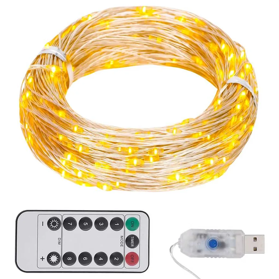 Guirlande LED avec 300 LED Blanc chaud 30 m