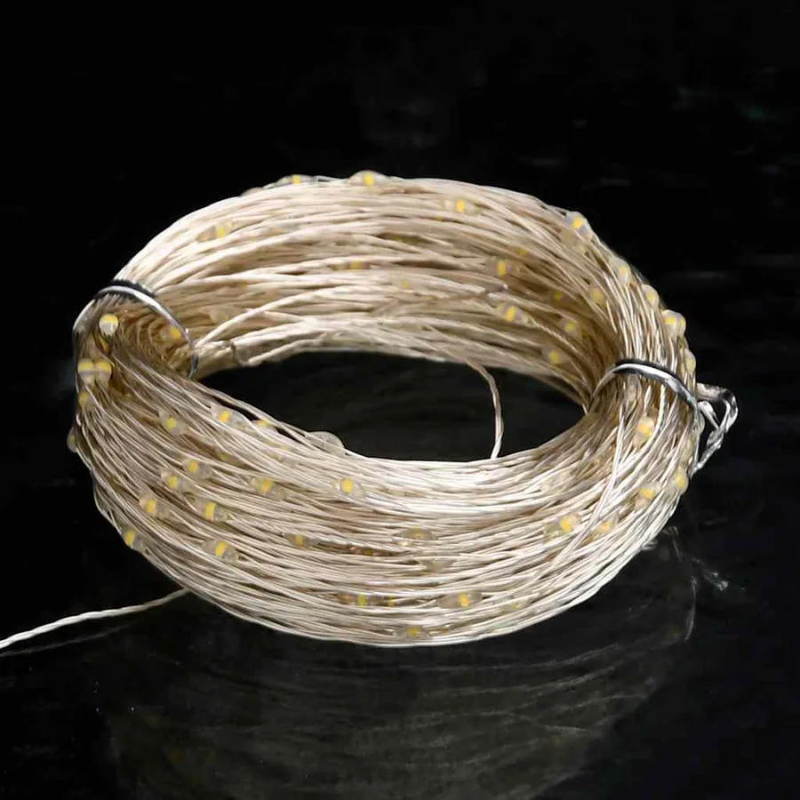 Guirlande LED avec 300 LED Blanc chaud 30 m - 6