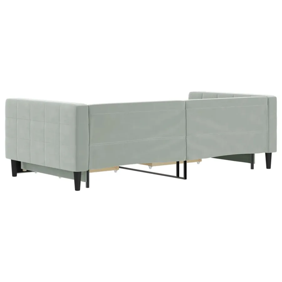 Lit de jour avec gigogne et tiroirs sans matelas 100x200 cm - 5