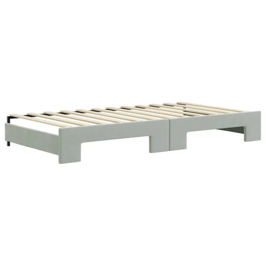 Lit de jour avec gigogne et tiroirs sans matelas 100x200 cm - 8