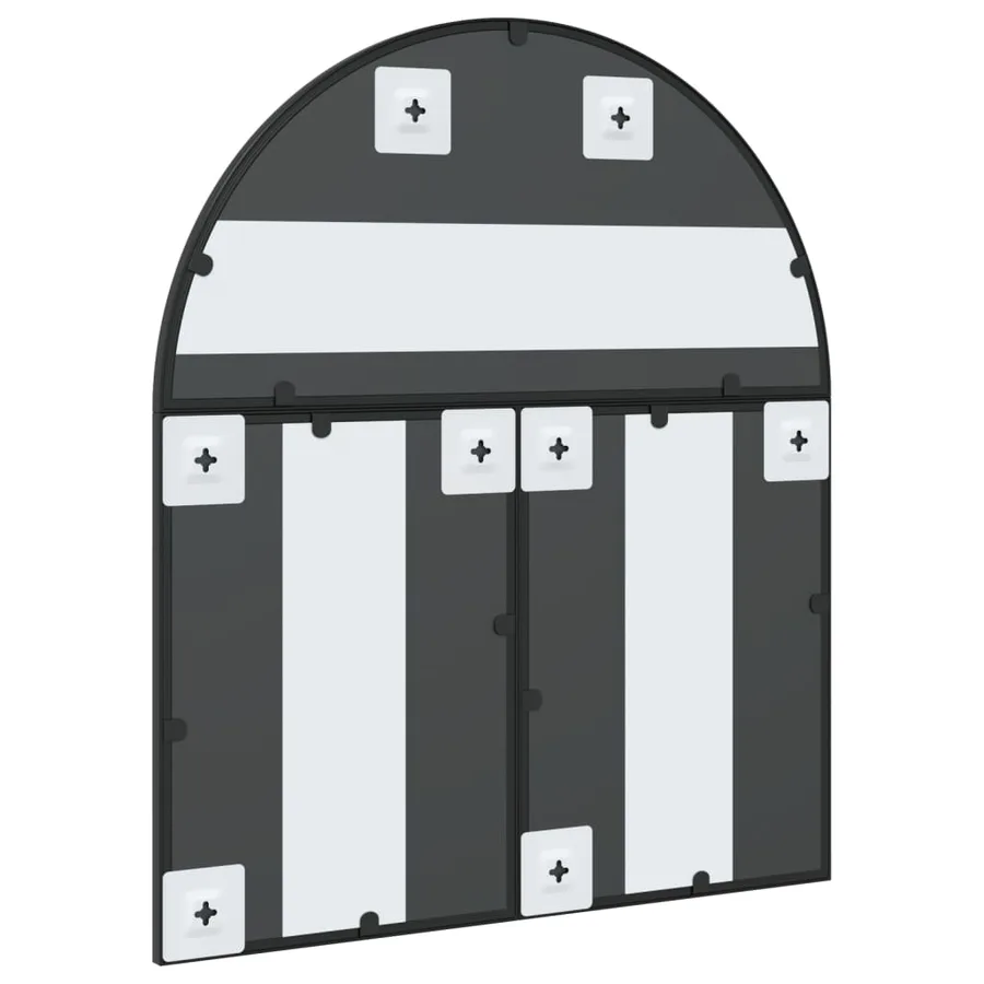 Miroir mural noir 60x70 cm arche fer - 5