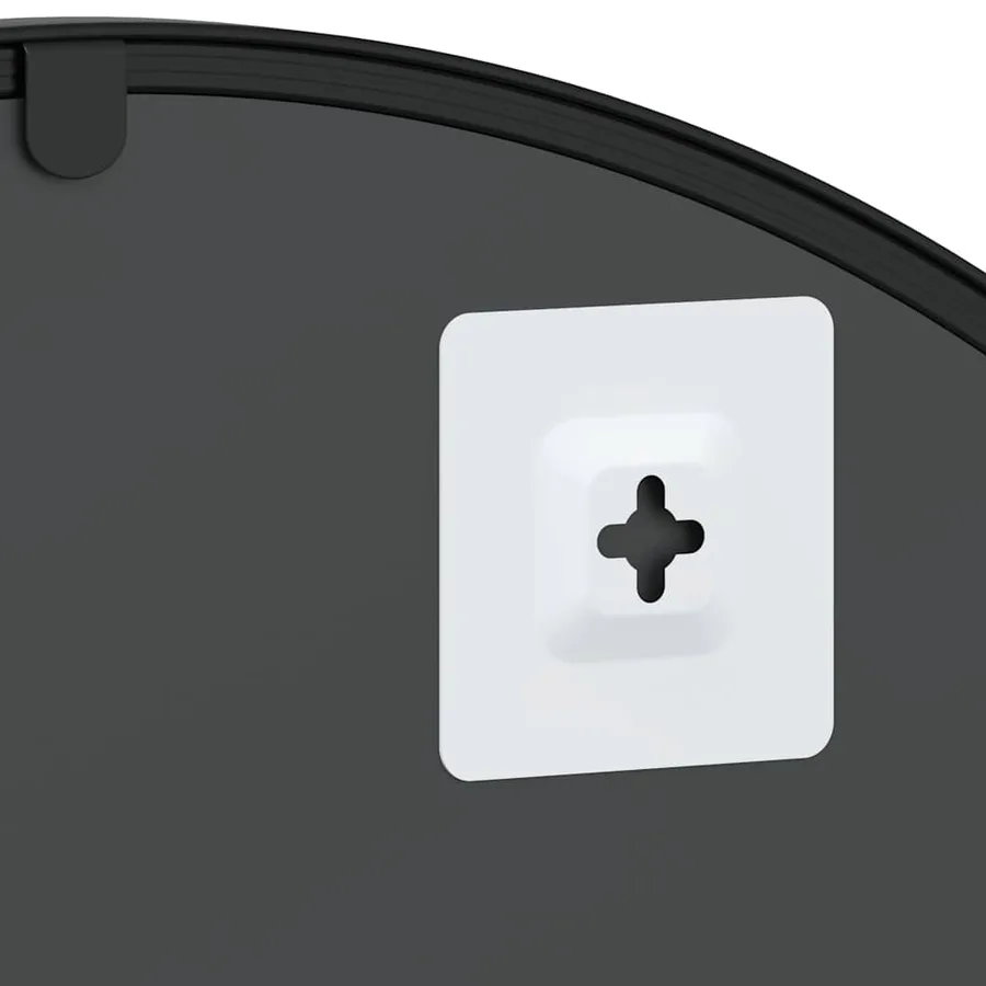 Miroir mural noir 60x70 cm arche fer - 6