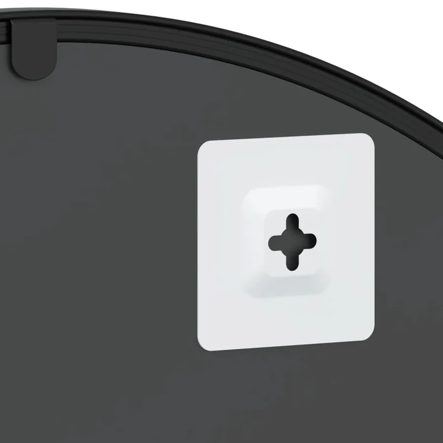 Miroir mural noir 60x110 cm arche fer - 6