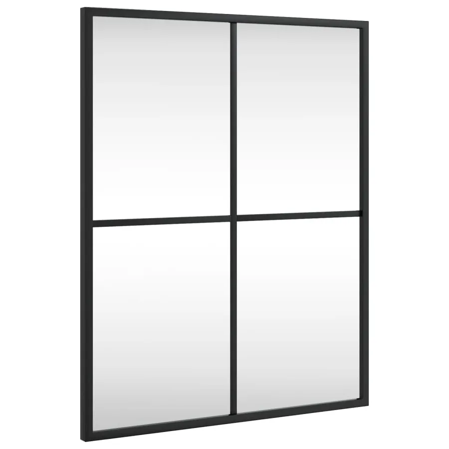 Miroir mural noir 40x50 cm rectangulaire fer - 2