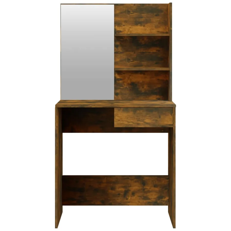 Ensemble de coiffeuse Chêne fumé 74,5x40x141 cm - 6