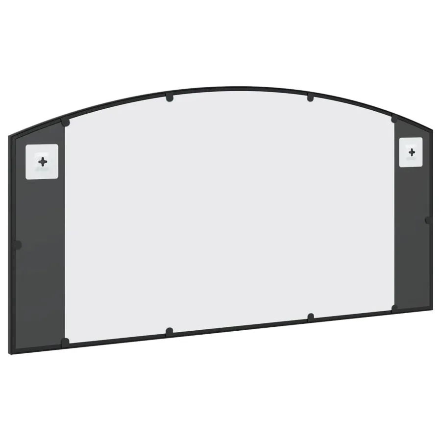 Miroir mural noir 100x50 cm arche fer - 5