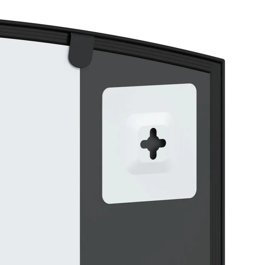 Miroir mural noir 100x50 cm arche fer - 6
