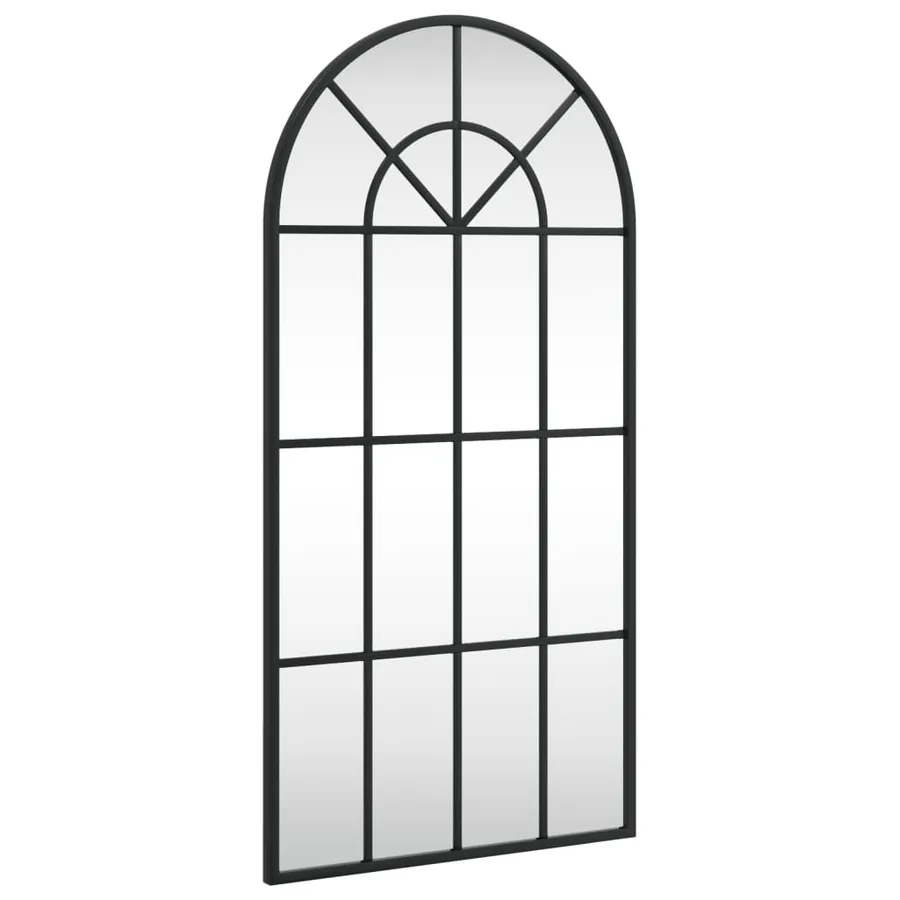 Miroir mural noir 40x80 cm arche fer - 2