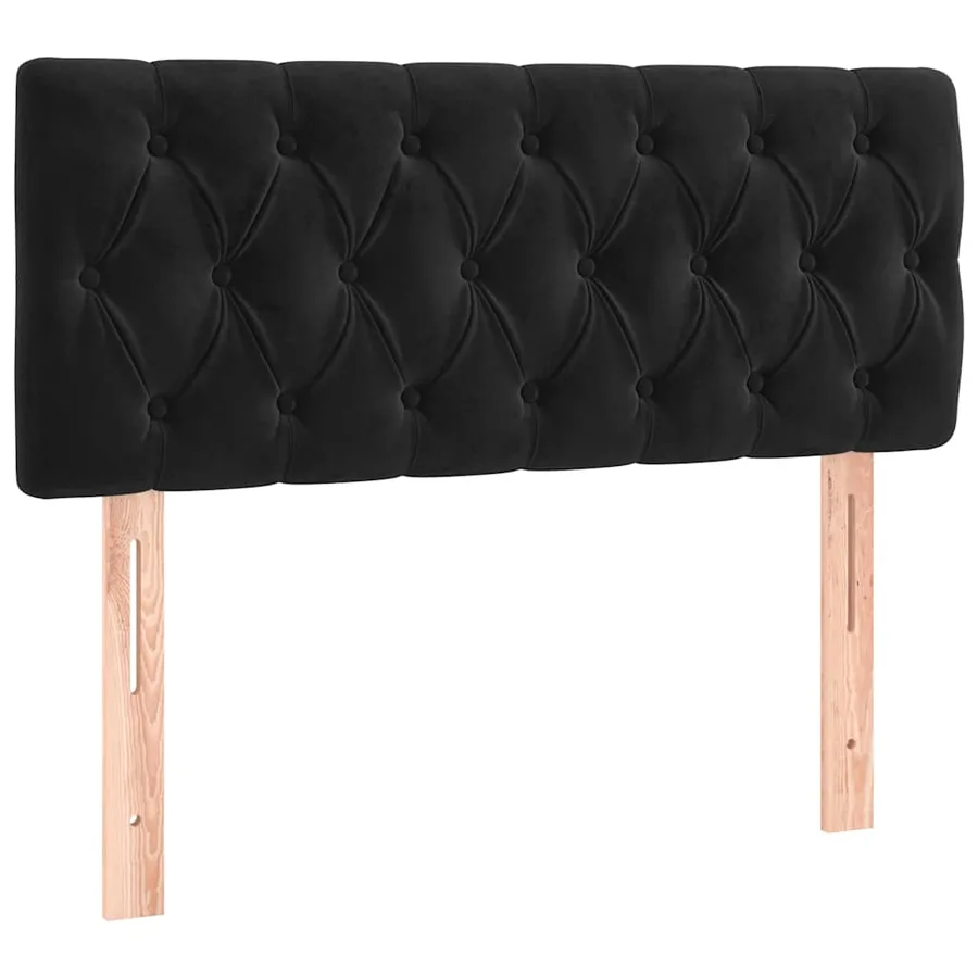 Sommier à lattes de lit avec matelas et LED Noir 90x200 cm - 7