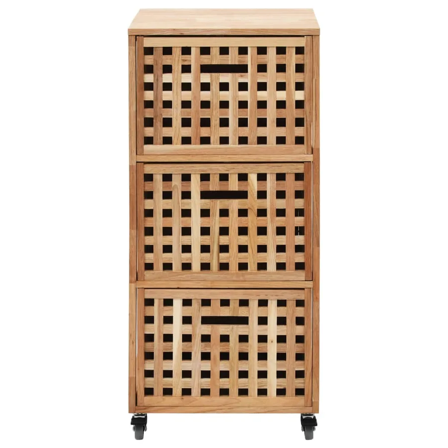Armoire de salle de bains 41x41x91 cm Bois de noyer massif - 3