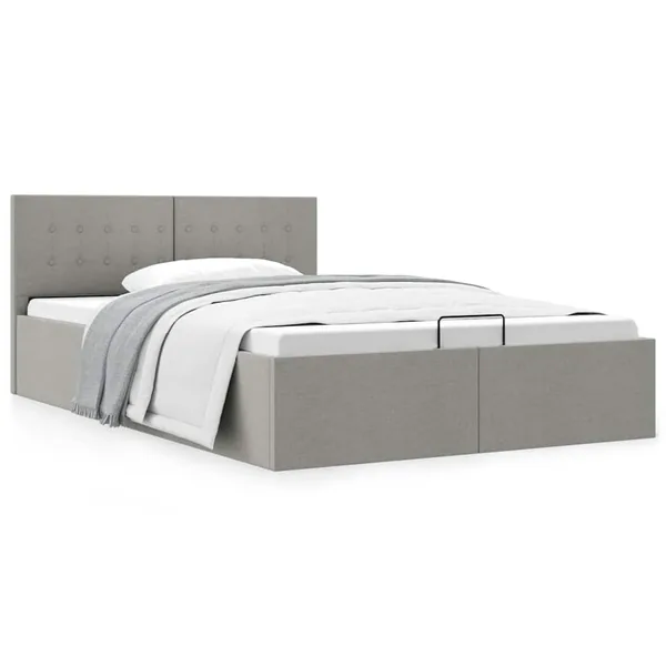 Cadre de lit à rangement hydraulique sans matelas 120x200 cm