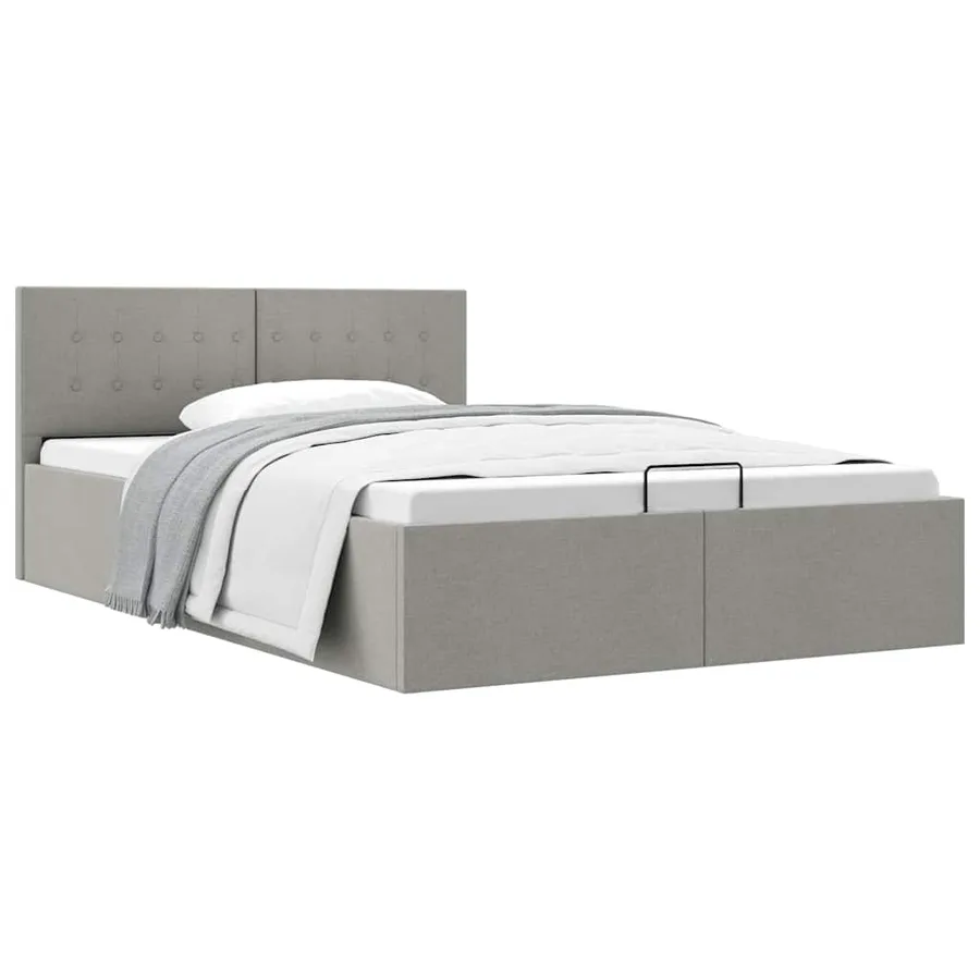 Cadre de lit à rangement hydraulique sans matelas 120x200 cm - 2