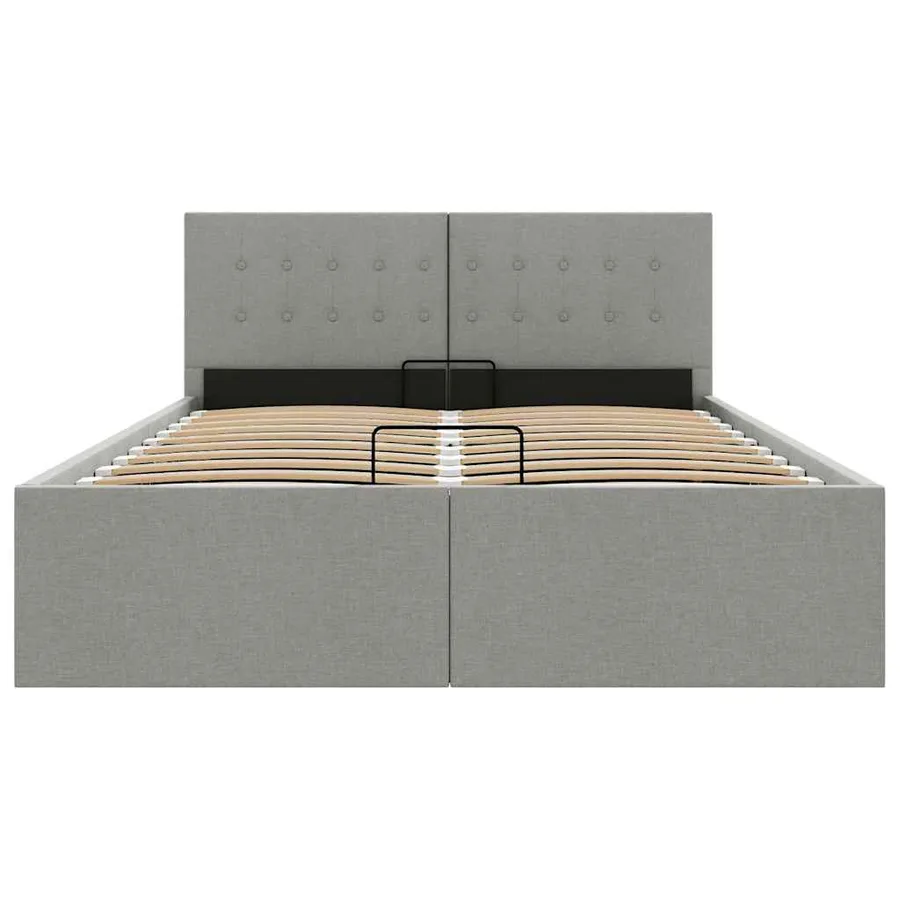 Cadre de lit à rangement hydraulique sans matelas 120x200 cm - 5