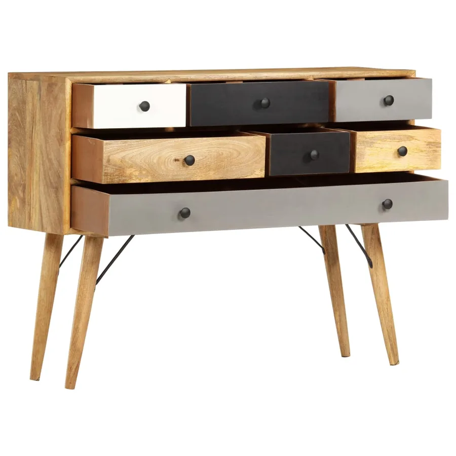 Buffet 110x30x82 cm Bois de manguier massif - 2
