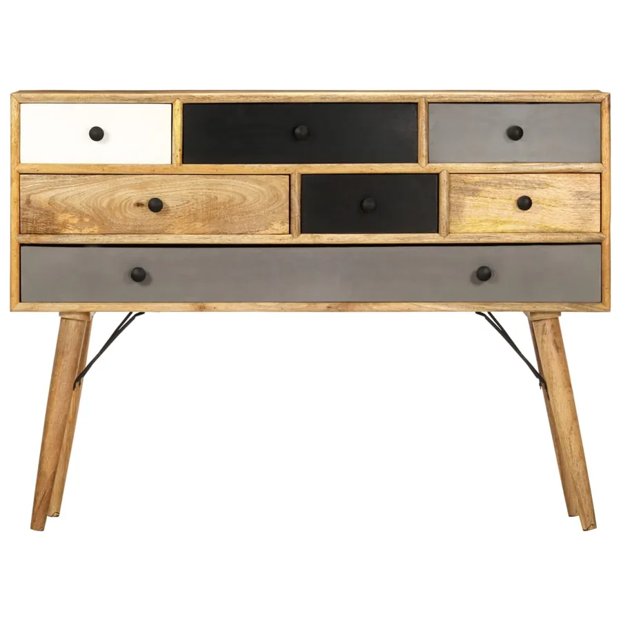 Buffet 110x30x82 cm Bois de manguier massif - 3