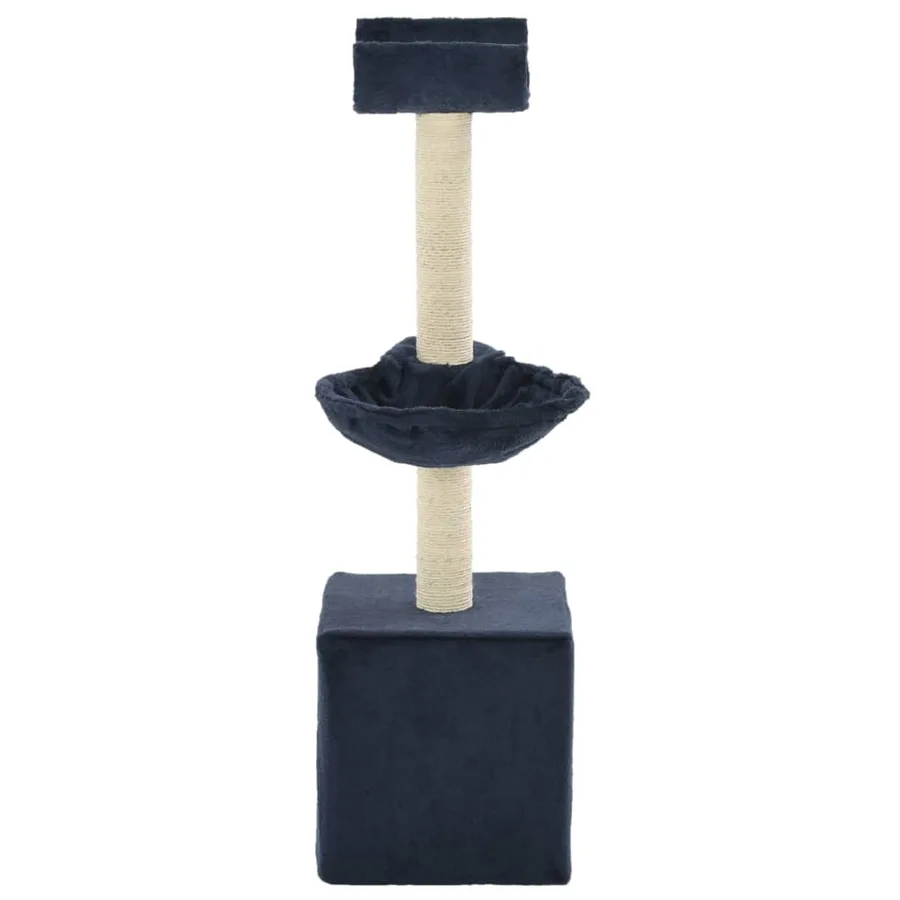 Arbre à chat avec griffoirs en sisal 105 cm Bleu - 3