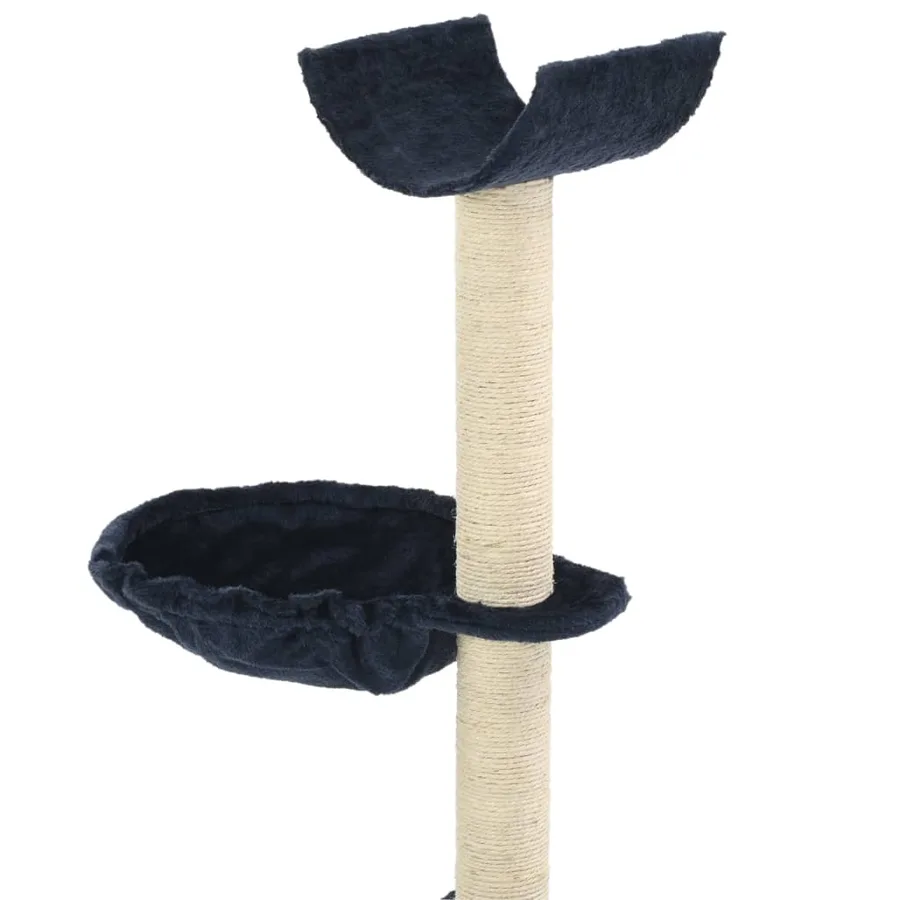 Arbre à chat avec griffoirs en sisal 105 cm Bleu - 4