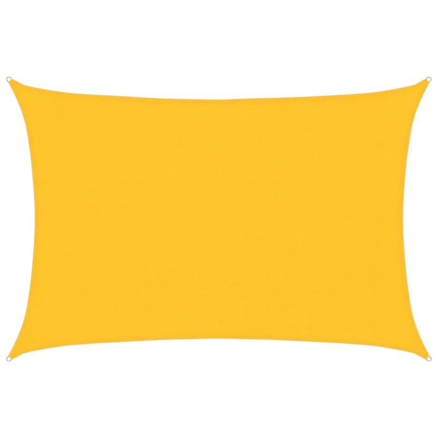 Voile d'ombrage 160 g/m² Jaune 3x5 m PEHD - 2