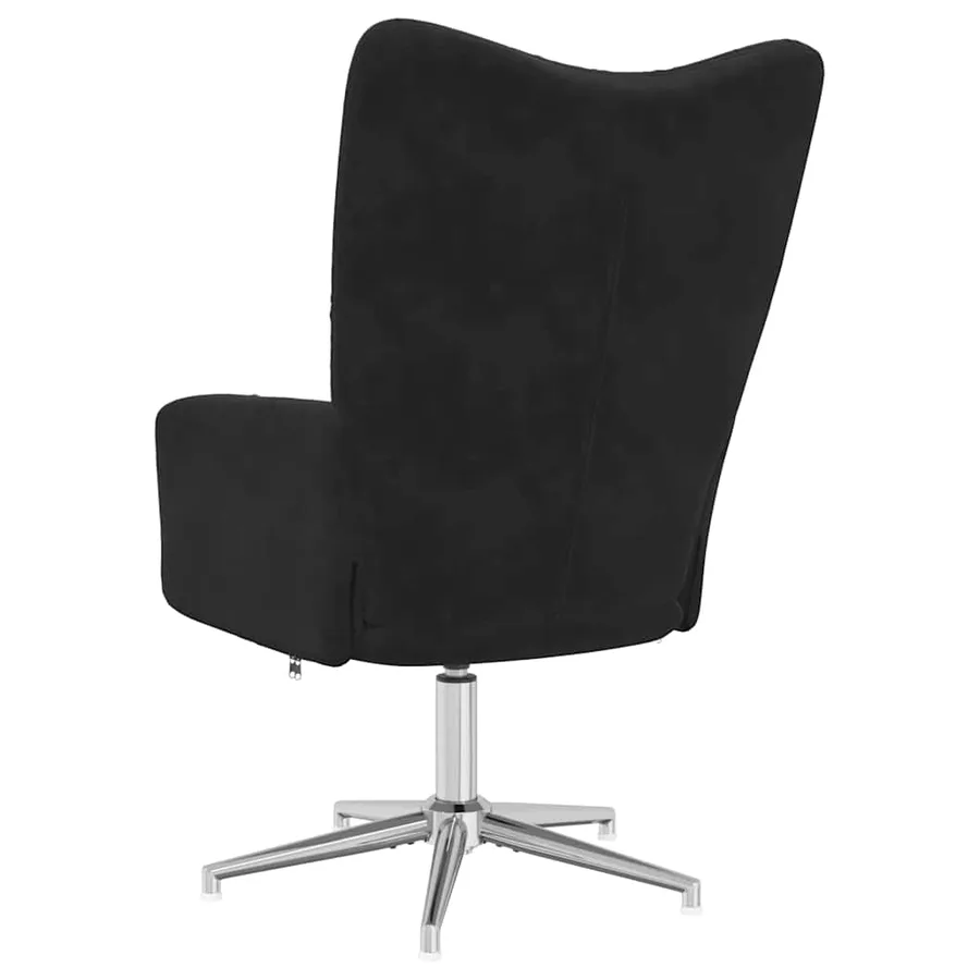 Chaise de relaxation Noir Velours - 5