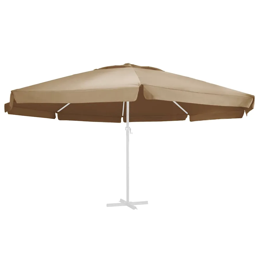 Tissu de remplacement pour parasol d'extérieur Taupe 610 cm - 2