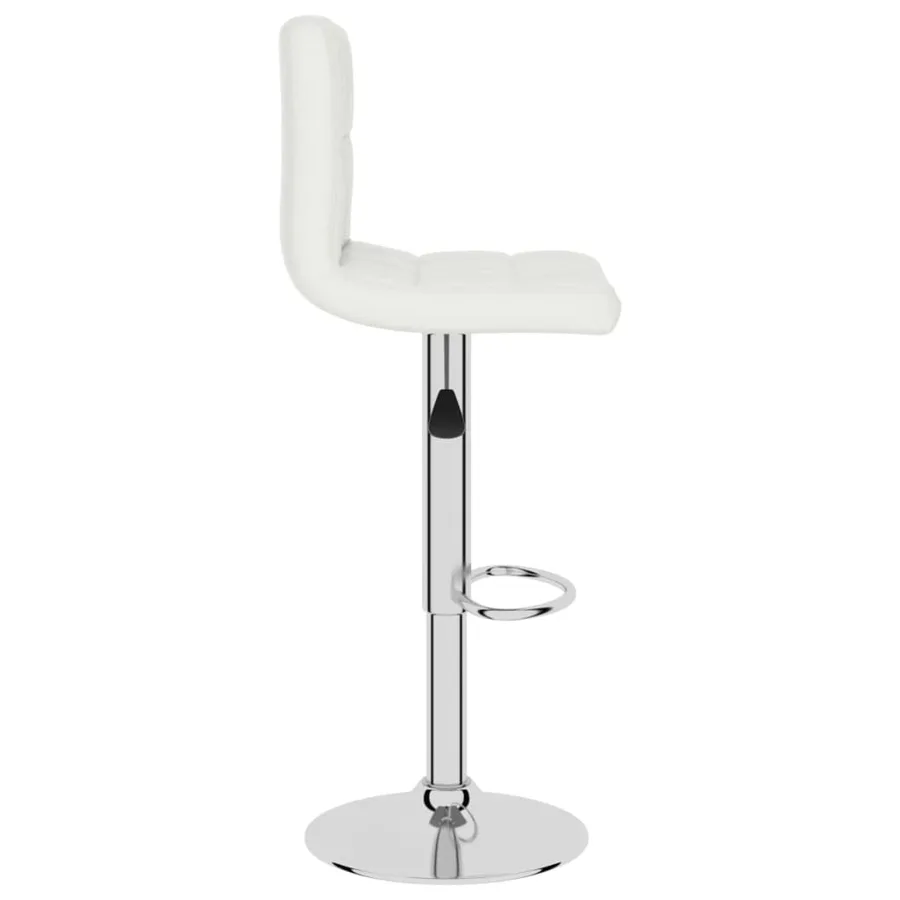 Tabouret de bar Blanc Similicuir - 4