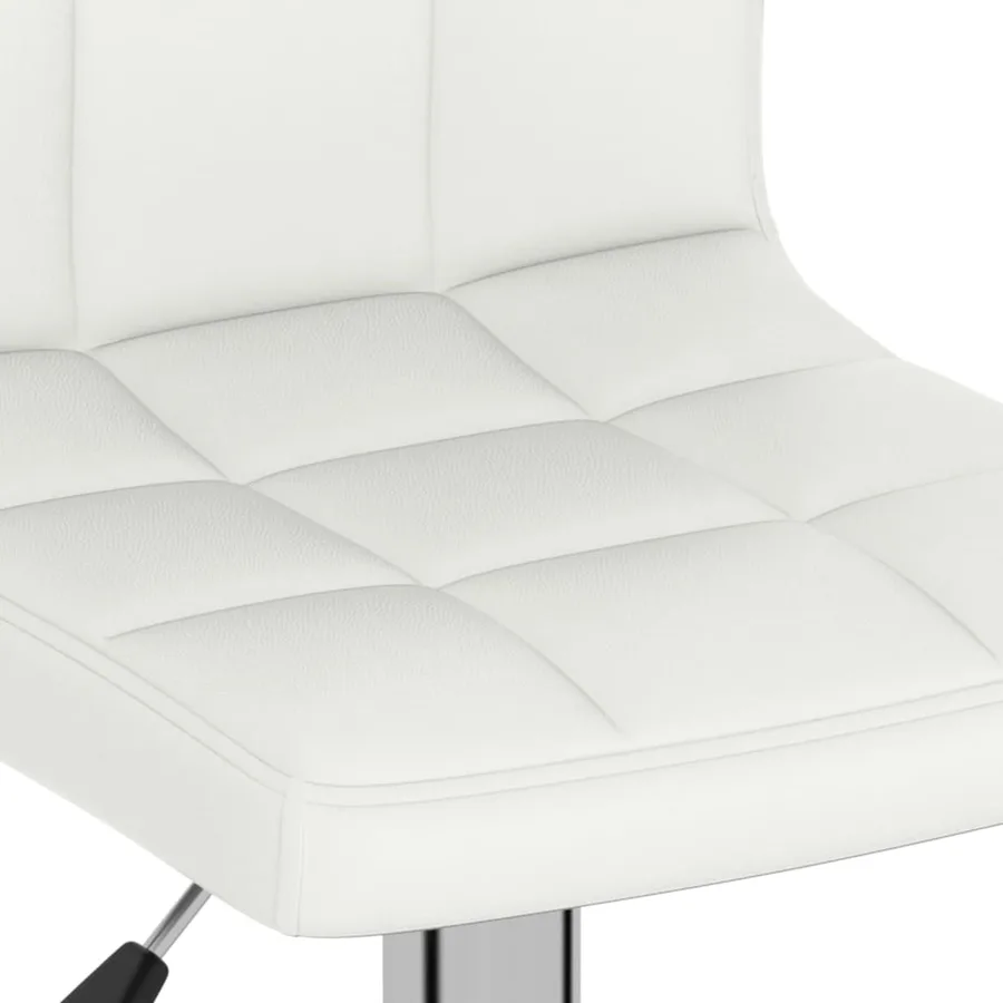 Tabouret de bar Blanc Similicuir - 7