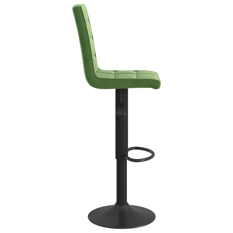 Tabourets de bar lot de 2 vert foncé velours - 5