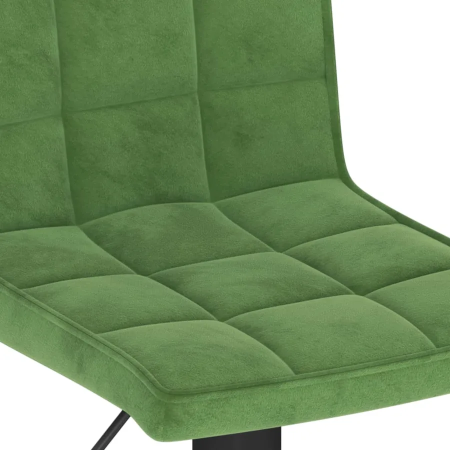 Tabourets de bar lot de 2 vert foncé velours - 8