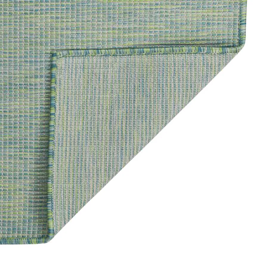 Tapis à tissage plat d'extérieur 80x250 cm Turquoise - 2