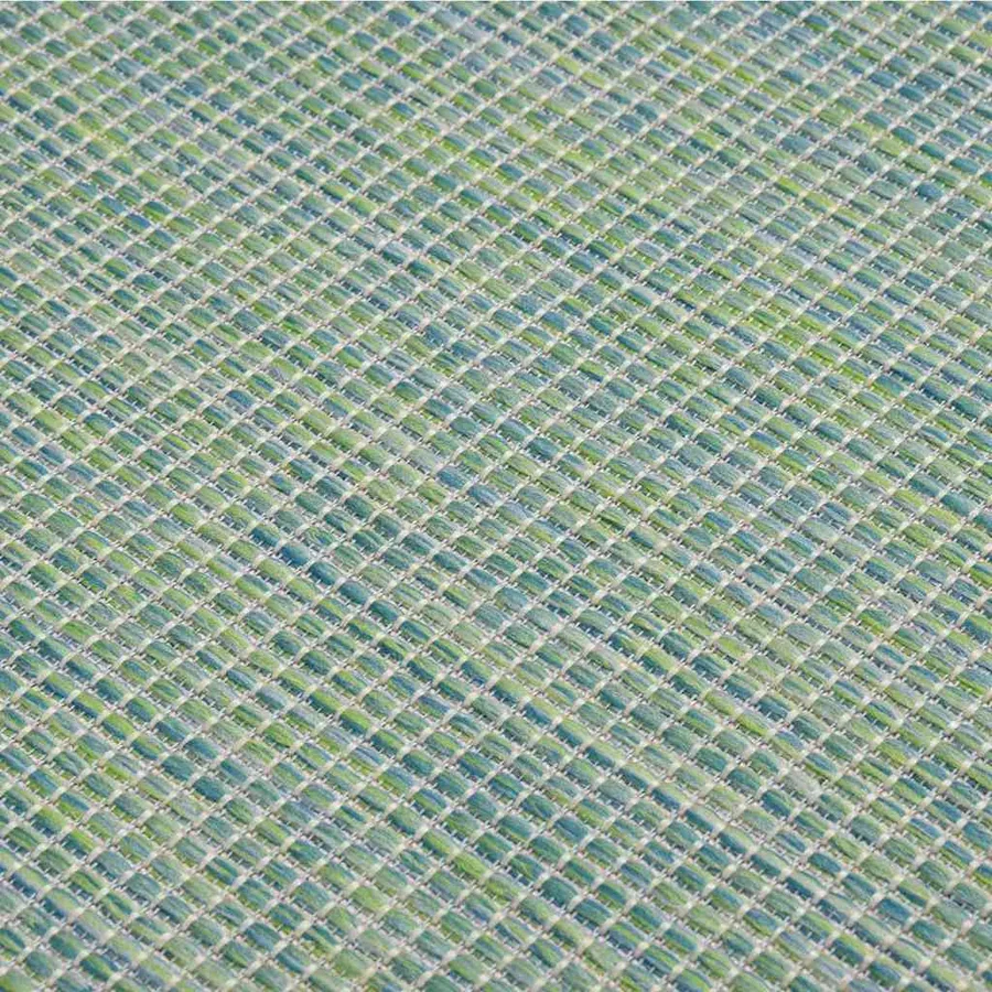 Tapis à tissage plat d'extérieur 80x250 cm Turquoise - 5