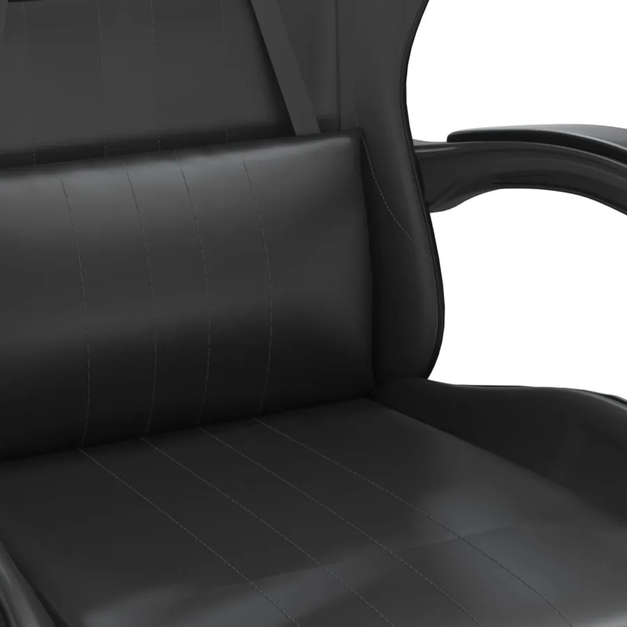 Chaise de jeu pivotante Noir Similicuir - 6