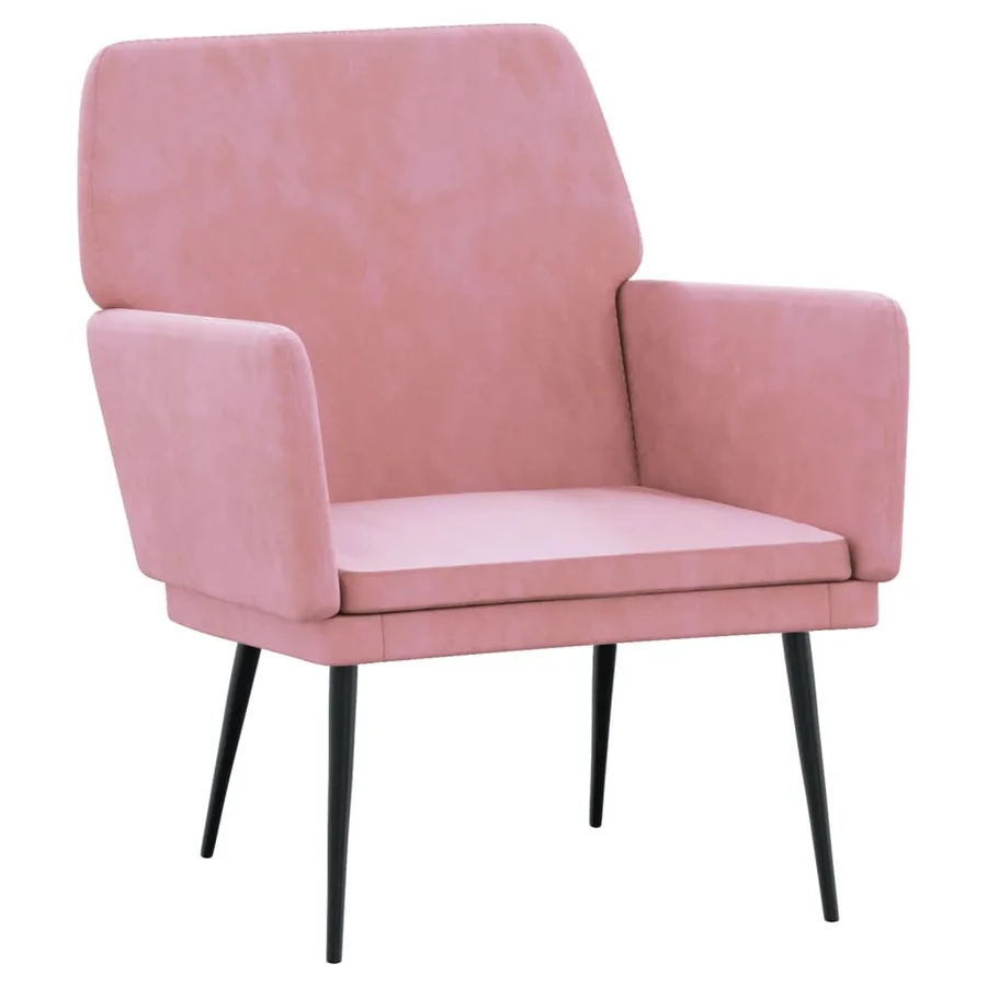 Fauteuil Rose 62x79x79 cm Velours - 2