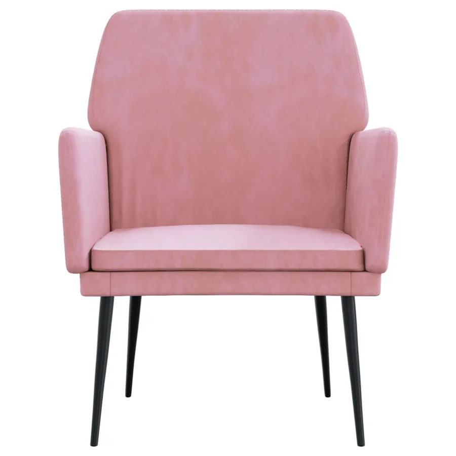 Fauteuil Rose 62x79x79 cm Velours - 3