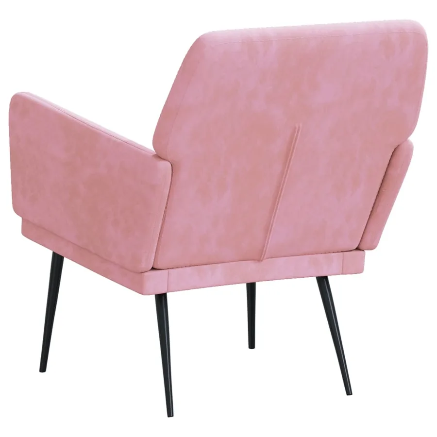 Fauteuil Rose 62x79x79 cm Velours - 5