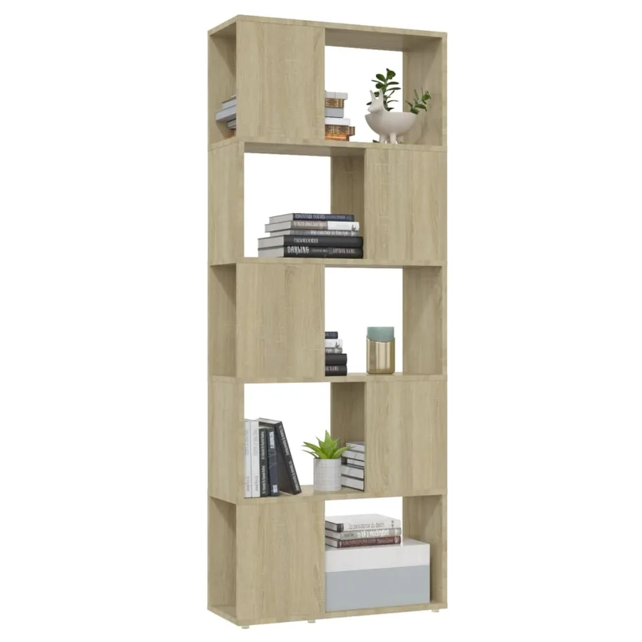 Bibliothèque/Séparateur de pièce Chêne Sonoma 60x24x155 cm - 4