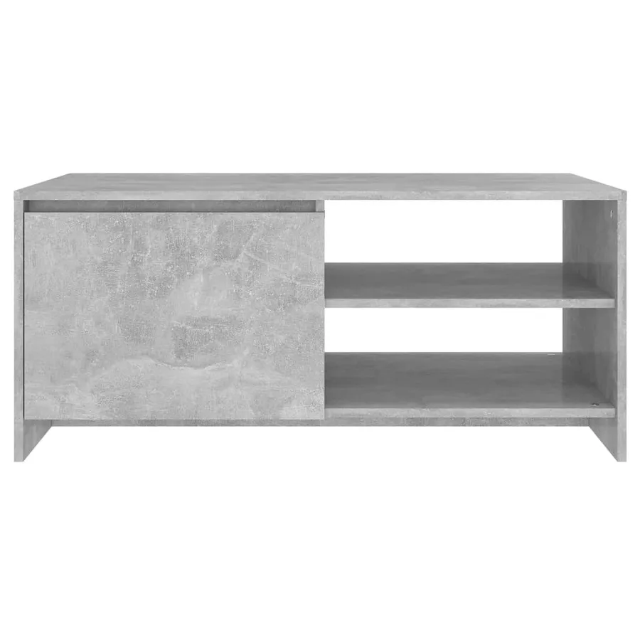 Table basse gris béton 102x50x45 cm bois d'ingénierie - 5