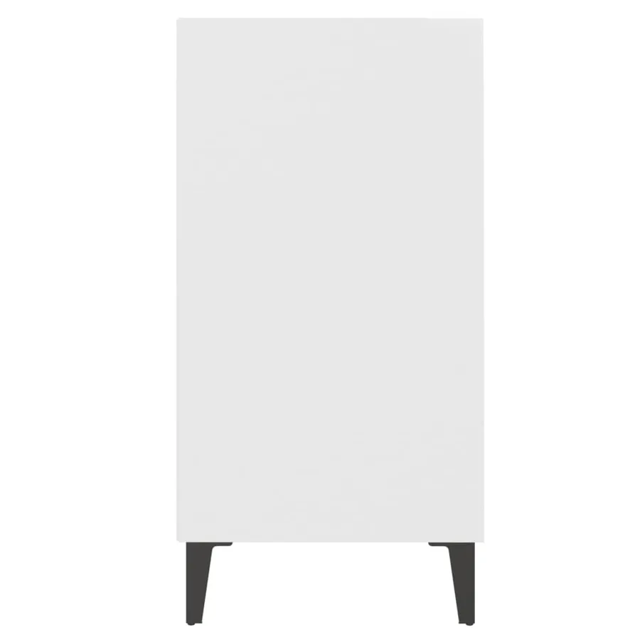 Buffet blanc 57x35x70 cm bois d’ingénierie - 4