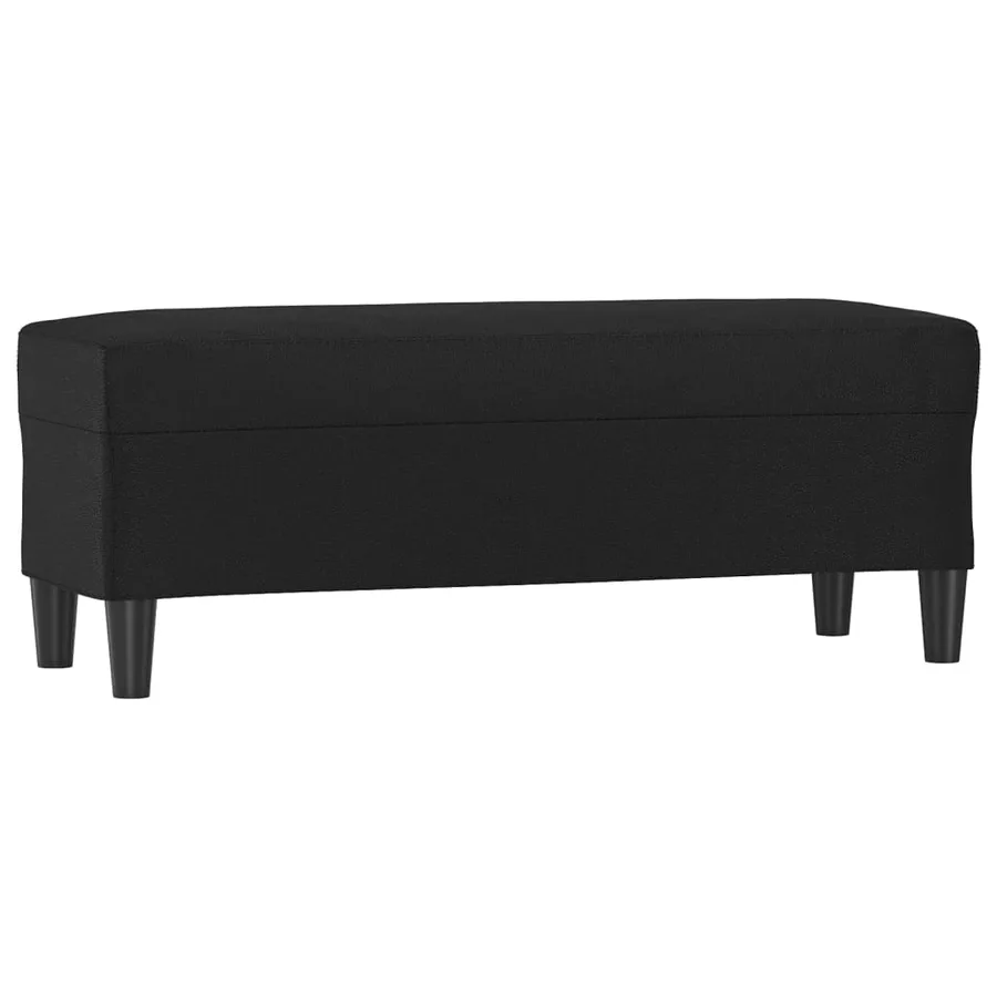 Banc Noir 100x35x41 cm Similicuir - 2
