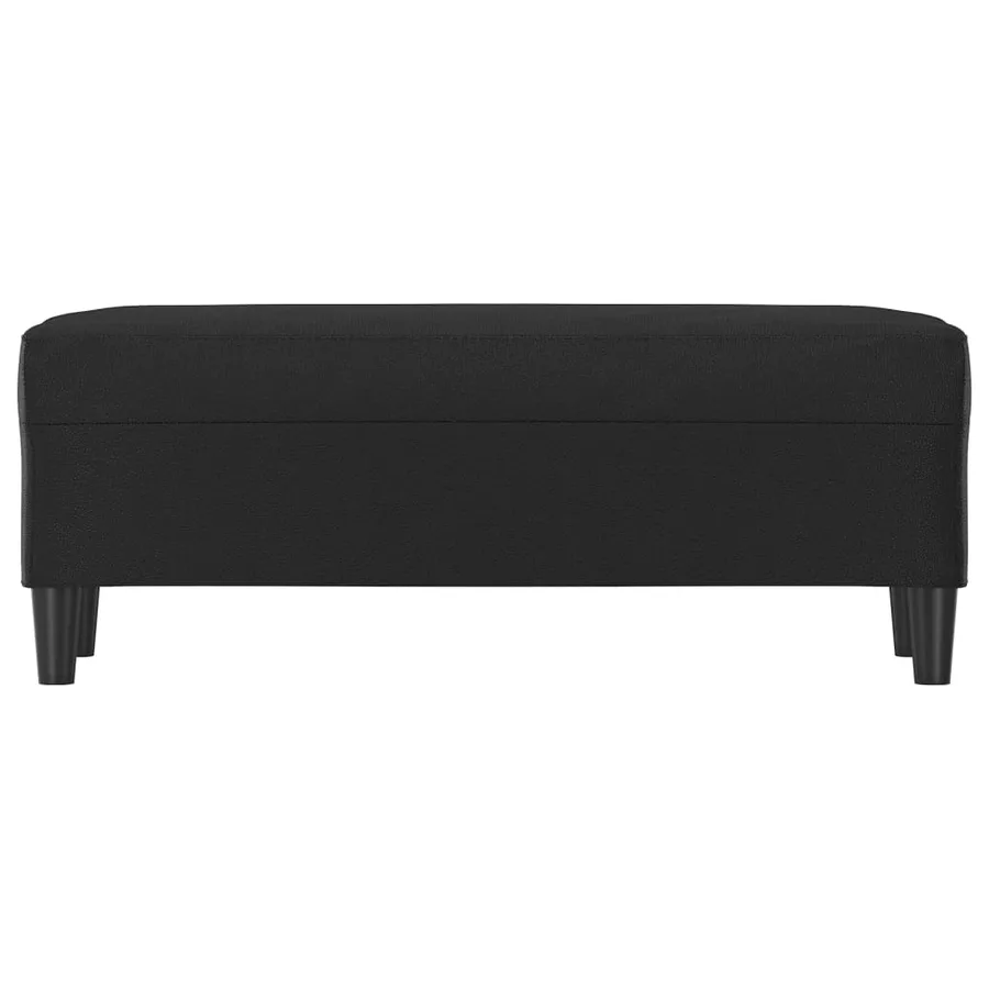 Banc Noir 100x35x41 cm Similicuir - 3