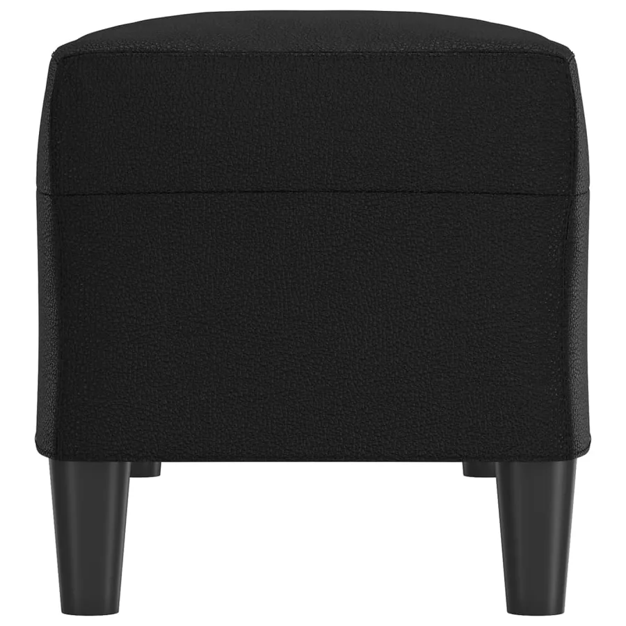Banc Noir 100x35x41 cm Similicuir - 4